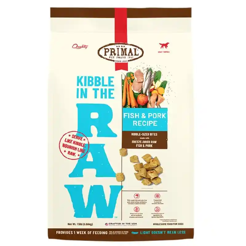 Primal Fd Canine Kitr - Fish & Pork Recipe 1.5lb