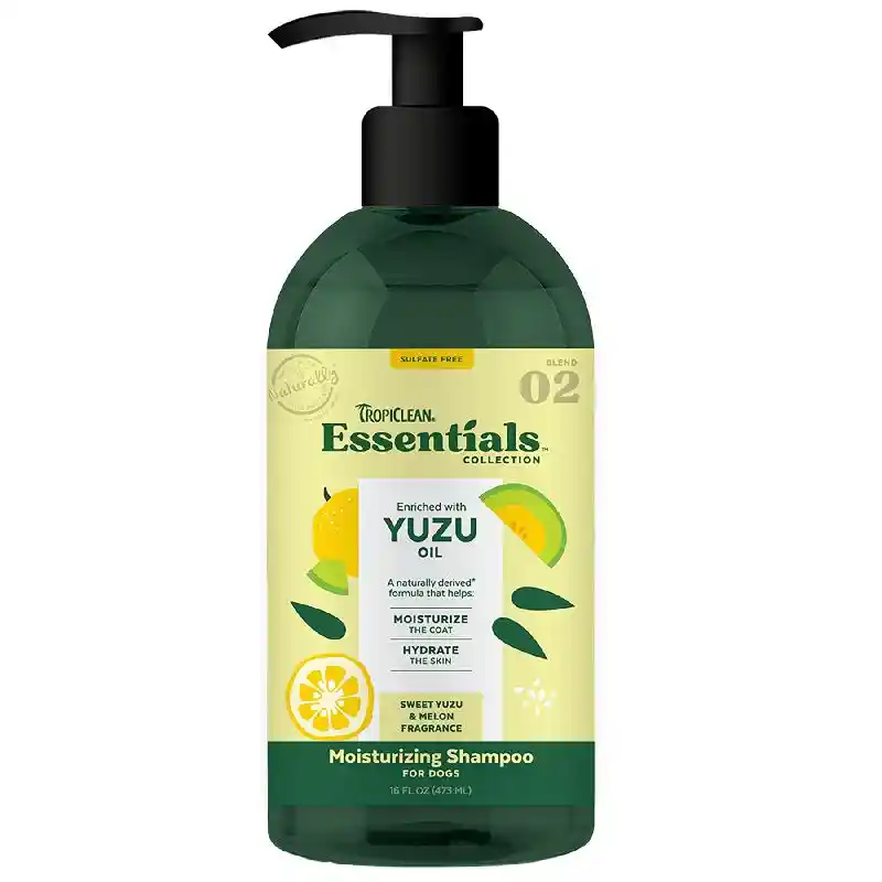 TropiClean Essentials Yuzu Moisturizing Shampoo 16-oz