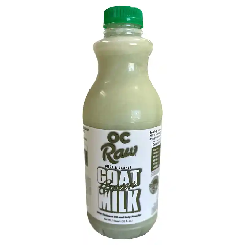 Frozen Raw Goat Milk with Coconut Oil and Kelp Quart 32-oz