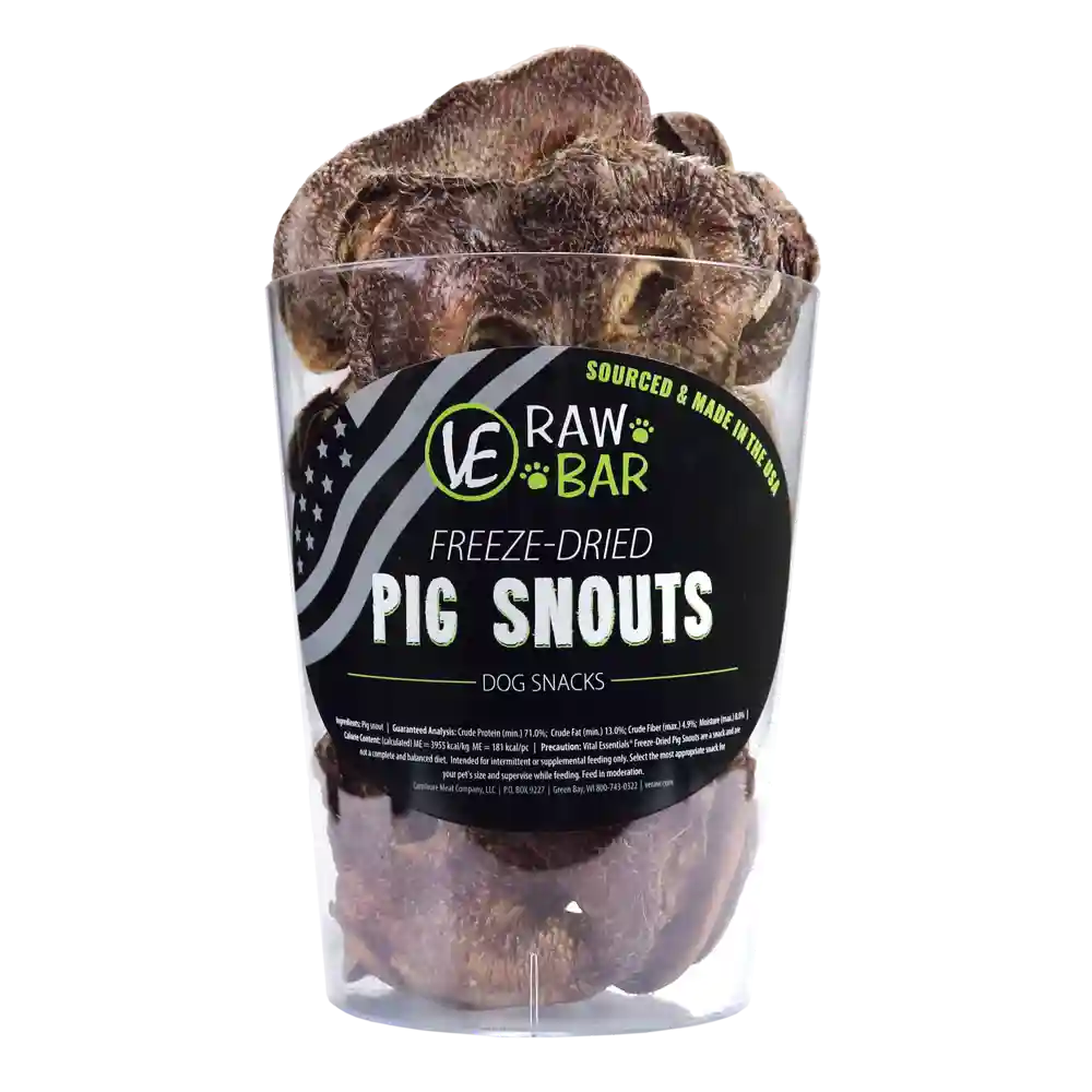 Ve Raw Bar Freeze-dried Raw Pig Snouts Dog Snacks