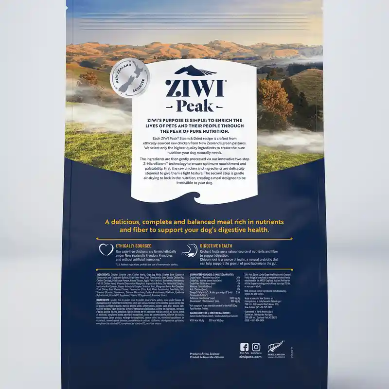 Ziwi Dog Steam Dried Chicken W Orchard Fruits 3.3#