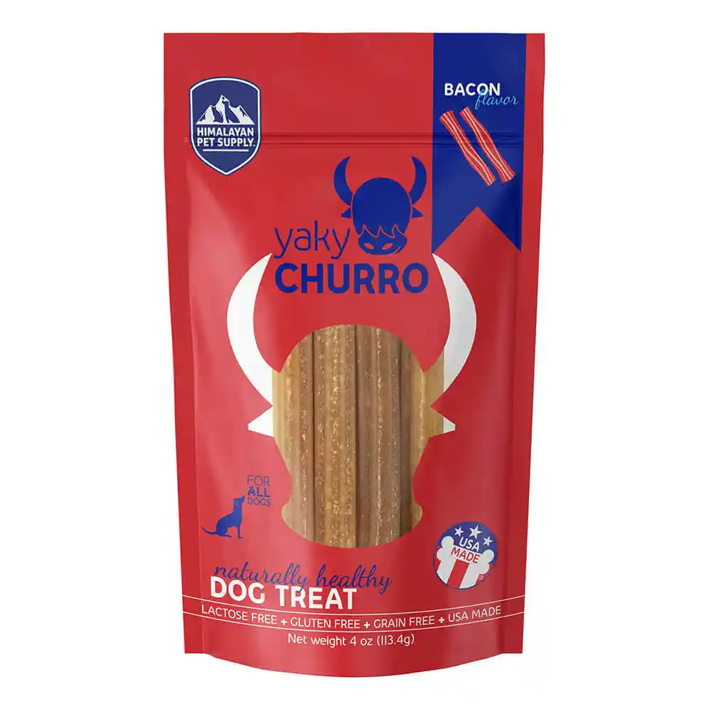 Bacon Churro For Dogs of All Sizes 4-oz (4-pack)