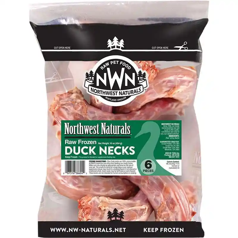 Frozen Raw Duck Necks (6 count)