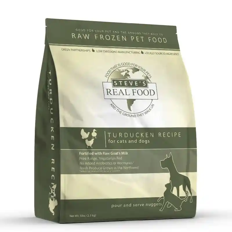 Frozen Raw Turducken Nuggets for Cats and Dogs 5LB