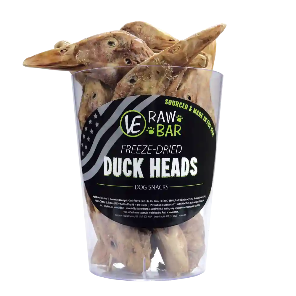 Ve Raw Bar Freeze-dried Raw Duck Heads Dog Snacks