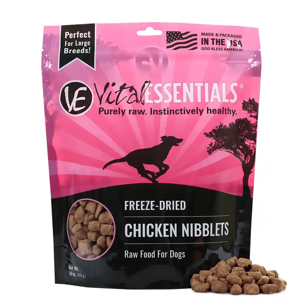 Freeze-dried Raw Chicken Entree Dog Food Mini Nibs - 14oz