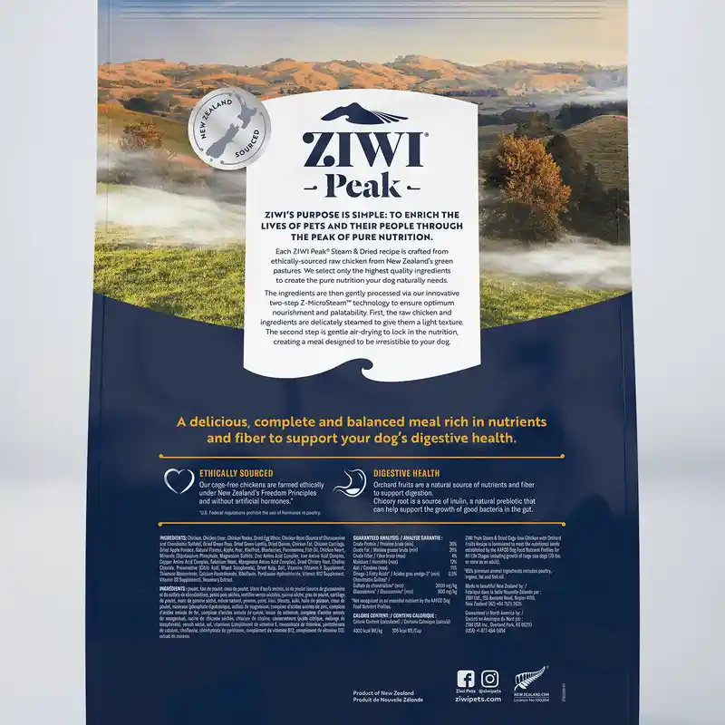 Ziwi Dog Steam Dried Chicken W Orchard Fruits 7.1#