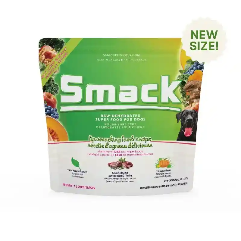 Smack Raw Dehydrated Lip Smacking Lamb Super Food for Dogs 3.3#