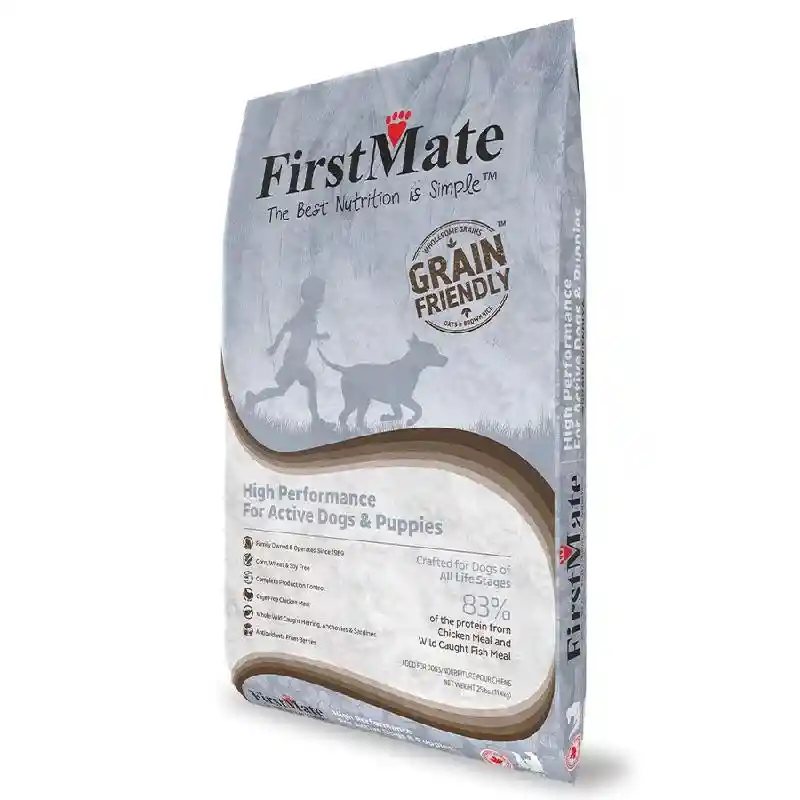 FirstMate Grain Friendly High Performance for Active Dogs & Puppies 25LB