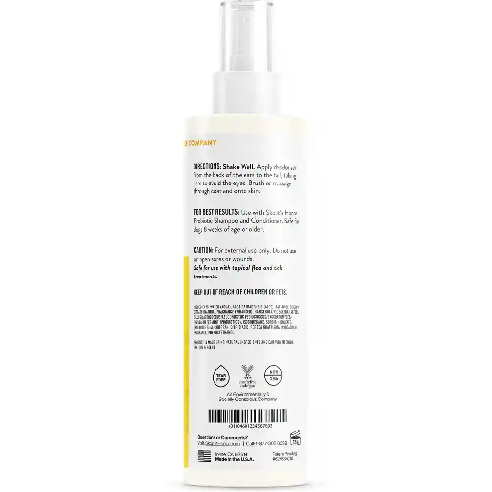 Pet Deodorizer Probiotic Honeysuckle 8-oz