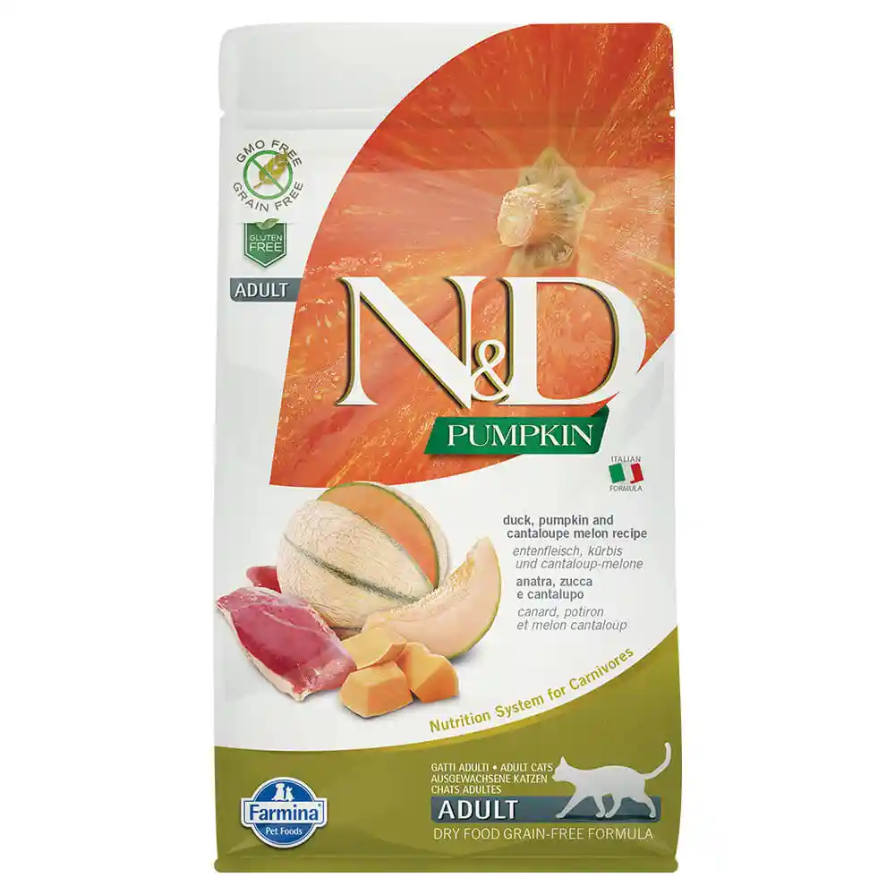 Farmina N&D Pumpkin Duck & Cantaloupe Melon Adult Cat Food 3.3LB