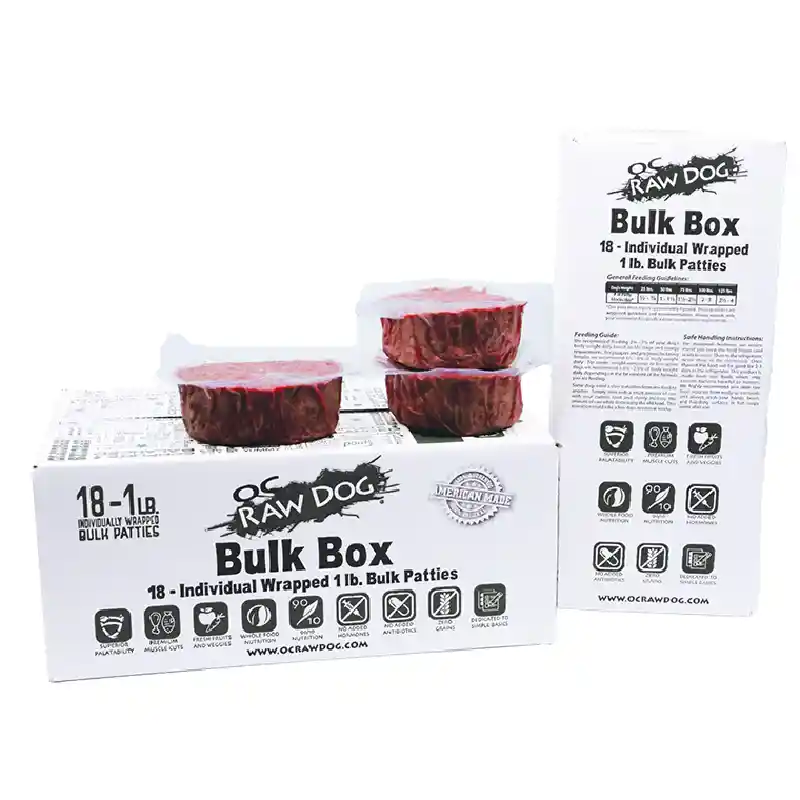 Frozen Raw Duck & Produce Bulk Box 1for Dogs 8-lb
