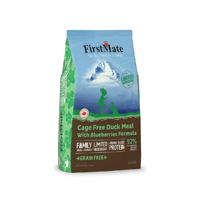 Firstmate Cage-Free Duck Meal with Blueberries Cat Food 4-lb