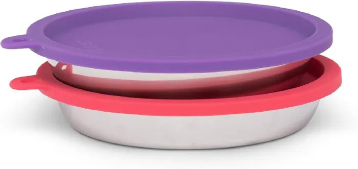 Messy Mutts Cat Bowl Lid 1.75 Cup Set 2p