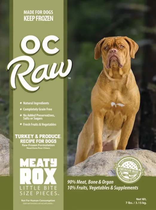 Oc Raw Dog Frozen Turkey & Produce Rox 7-lbs