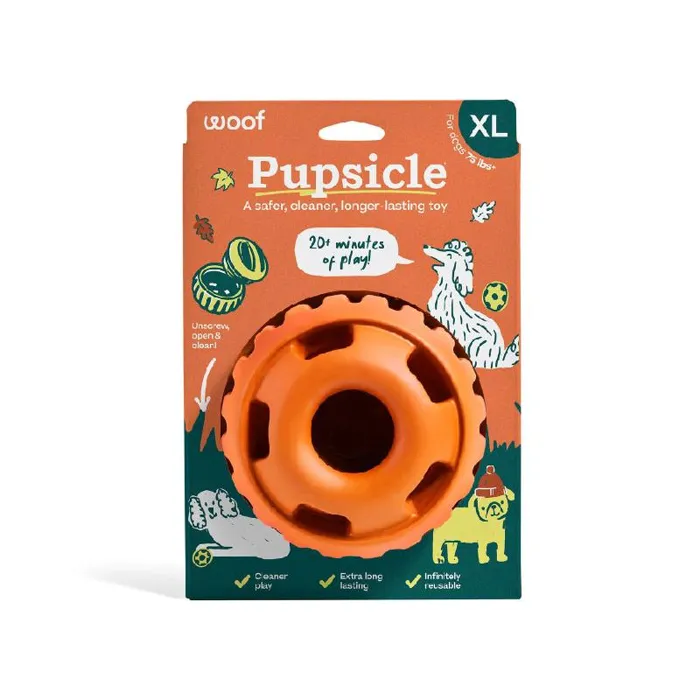Woof Pupsicle Treat Toy Pumpkin XL