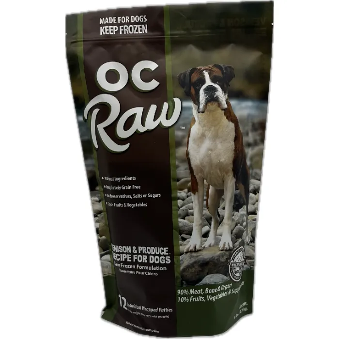 Oc Raw Frozen Dog Venison And Produce Patties 6#