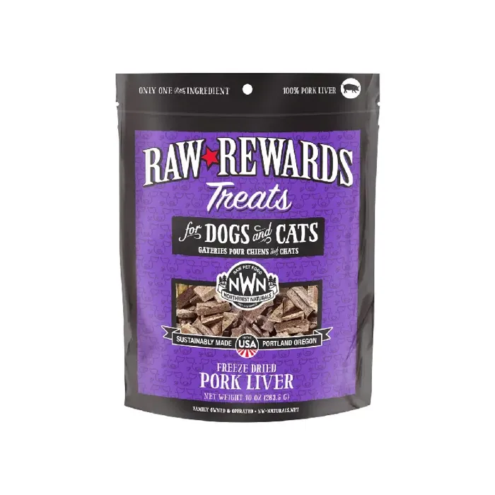 Northwest Naturals Freeze-Dried Pork Liver for Dogs and Cats 10-oz