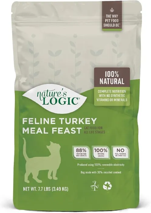 Nature's Logic Cat Turkey Meal Kibble 3.3 Lbs