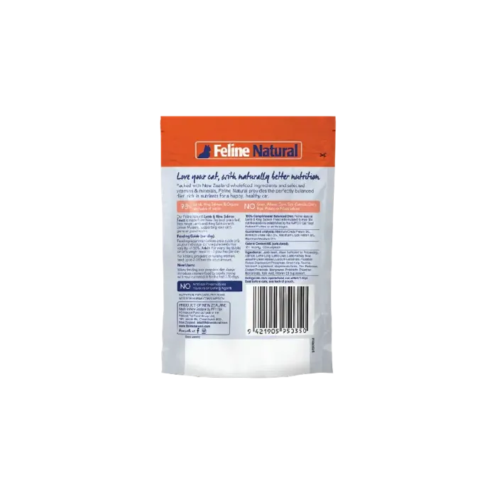 Feline Natural New Zealand Lamb & King Salmon Feast Pouch 3 Oz