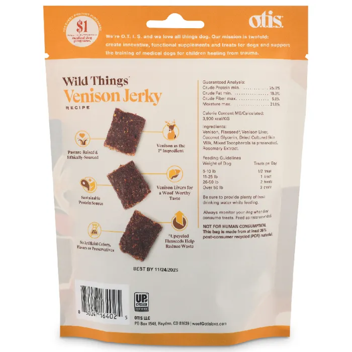Wild Things Jerky Venison 4oz Otis 6/cs