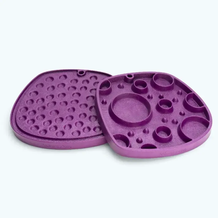 Bubbles Feast Mat All-In-One Slow Feeder and Lick mat (Tropic Red)
