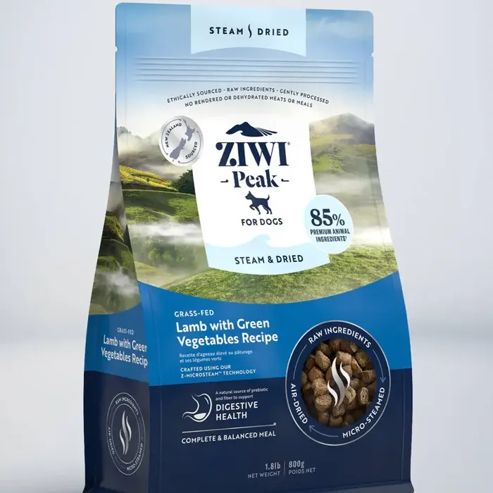 Ziwi Dog Steam Dried Lamb W Green Vegetables 3.3#