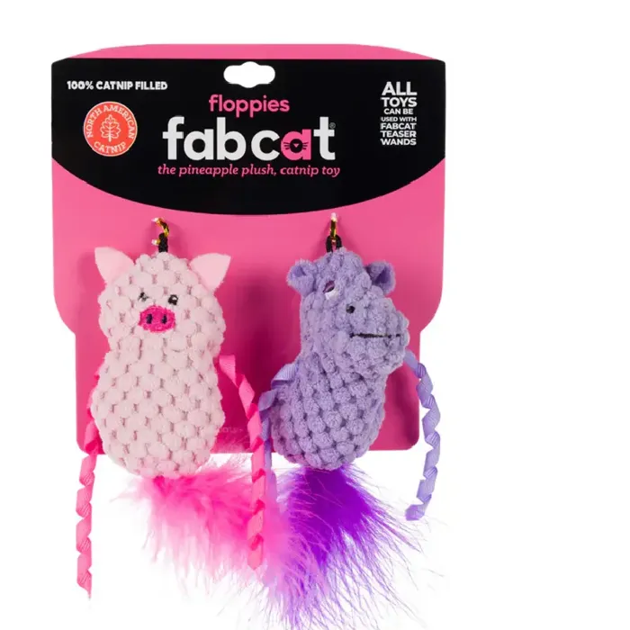 Fab C Floppy Hippo Pig 2pk