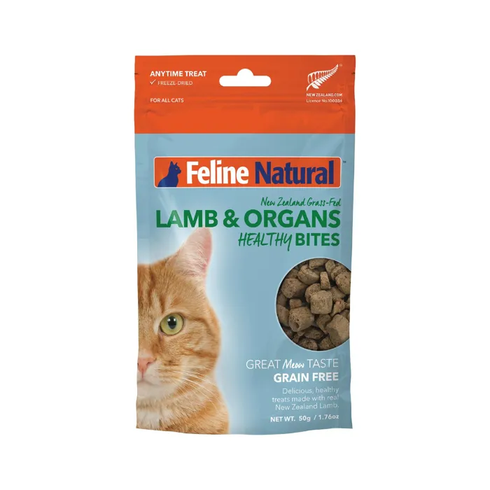 Feline Natrual Freeze-Dried Lamb & Organ Healthy Bites 1.76oz