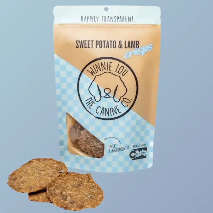 Sweet Potato & Lamb Crisps for Dogs 2.5-oz