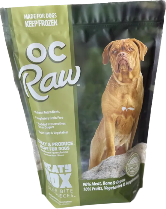 Oc Raw Dog Frozen Turkey & Produce Rox 7-lbs