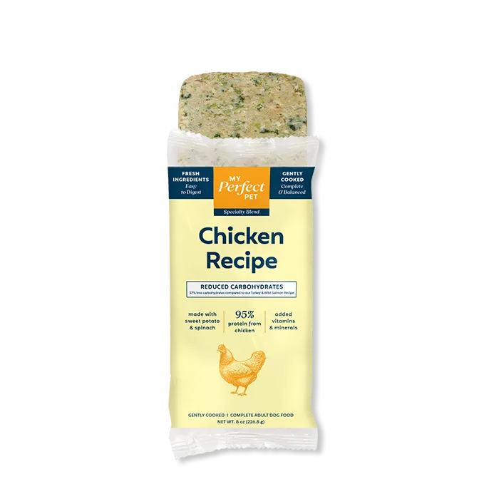 My Perfect Pet reduced-carbohydrate chicken recipe wrapped bar
