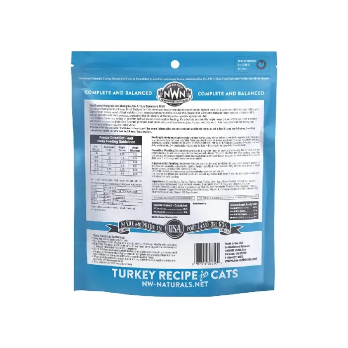 Northwest Naturals Freeze-Dried Turkey Nibbles for Cats 11-oz