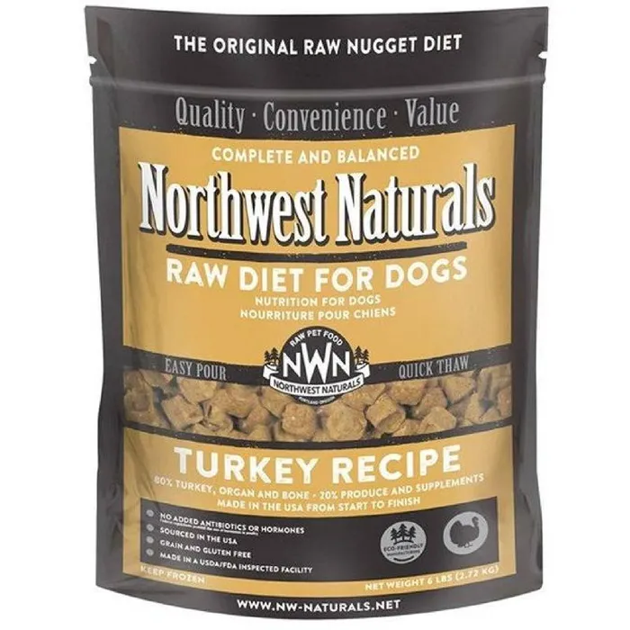 Northwest Naturals Frozen Raw Turkey Nuggets 6LB