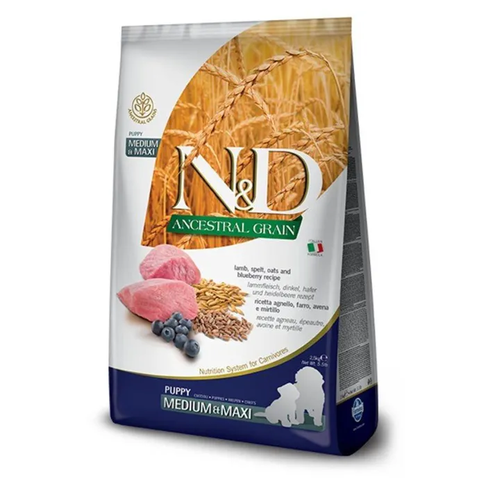 Farmina N&d Puppy Ancestral Grain Lamb/blueberry 26.4-lb