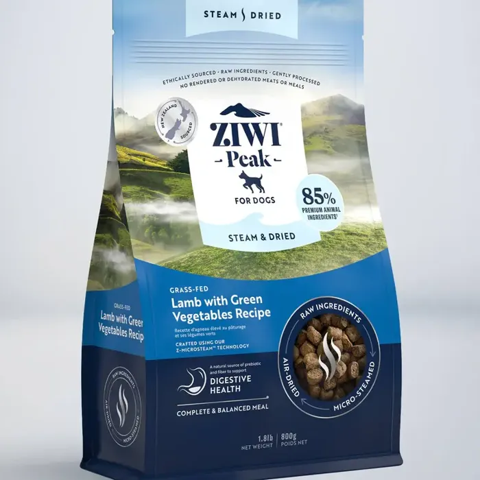 Ziwi Dog Steam Dried Lamb W Green Vegetables 1.8#