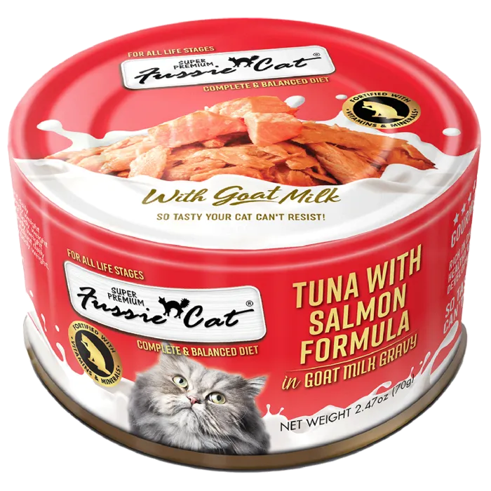 Fussie Cat Spr Premium Tuna With Slmn in Goat Milk
