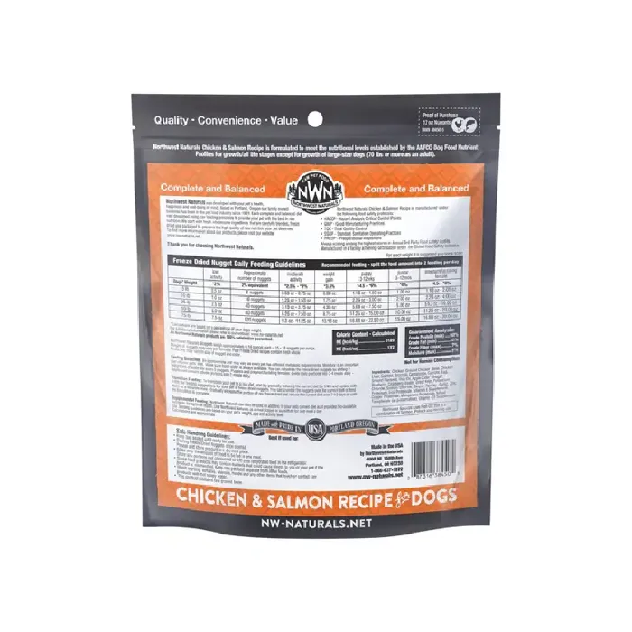 Northwest Naturals Freeze-Dried Chicken & Salmon Nuggets for Dogs 25oz