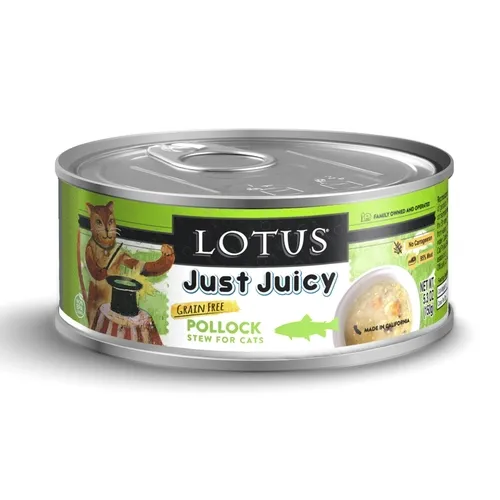 Lotus Just Juicy Pollock Stew Grain-free 5.3-oz