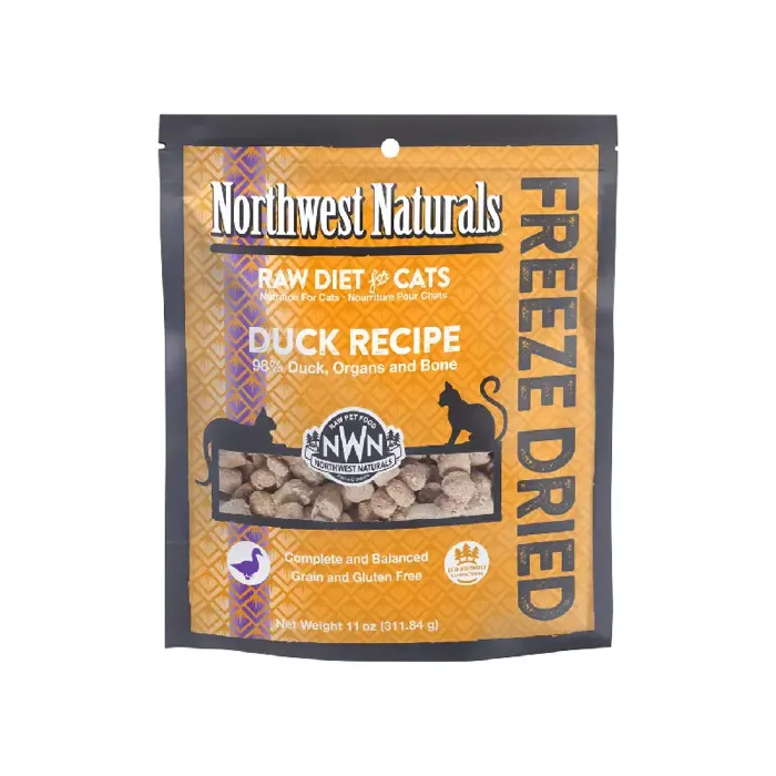 Northwest Naturals Freeze Dried Duck Nibbles for Cats 11-oz
