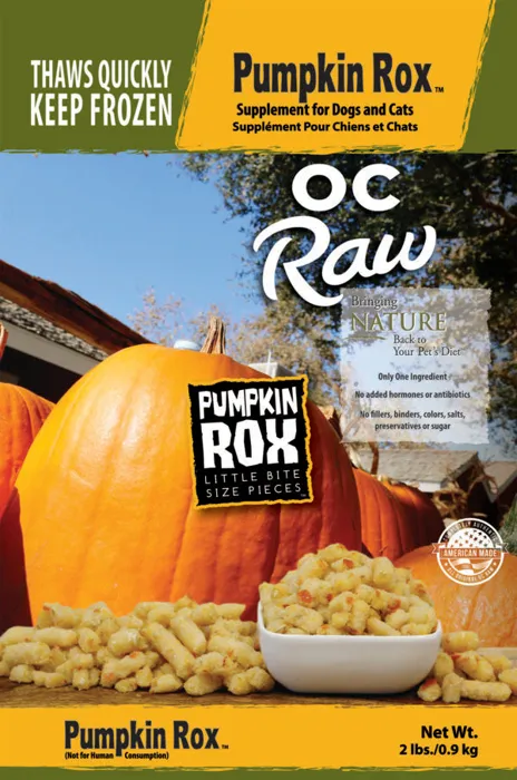 Oc Raw Dog Frozen Pumpkin Rox 2 Lbs