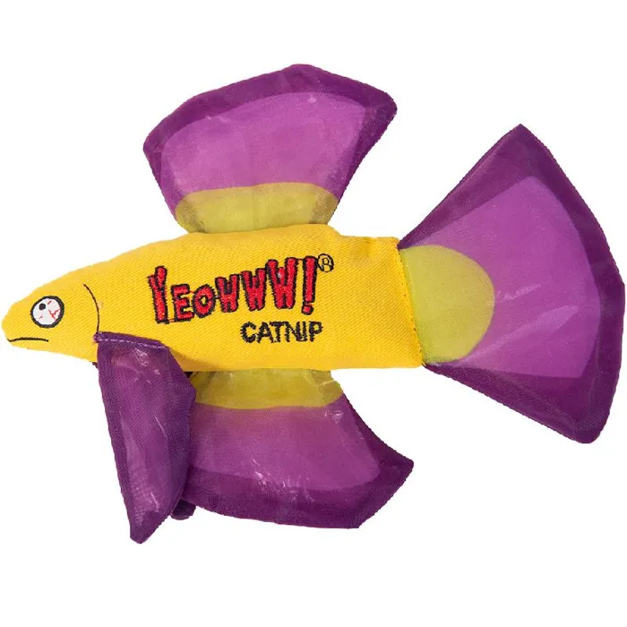 Mo Beta Fish Purple Cat Toy