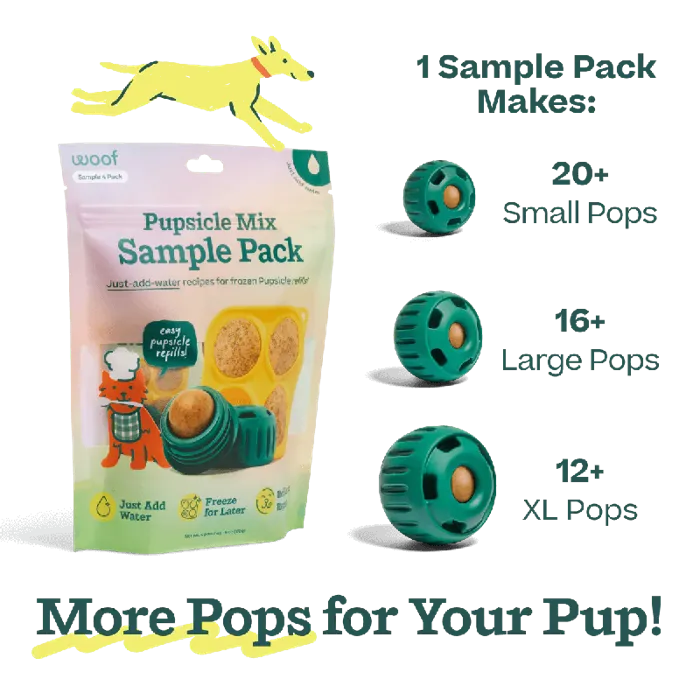 Woof Dog Pupscicle Treat Mix Variety Pack 5.5-oz