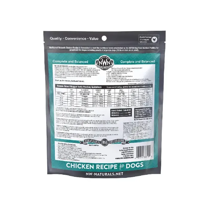 Northwest Naturals Freeze Dried Chicken Nuggets for Dogs 25oz