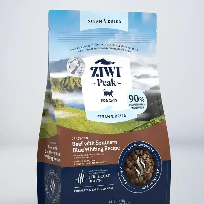 Ziwi Cat Steam Dried Beef & Blue Whiting 4.9#