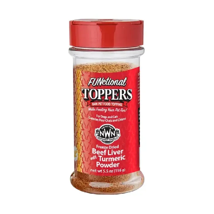 Northwest Naturals Freeze-Dried Beef Liver & Turmeric Functional Topper for Dogs and Cats
