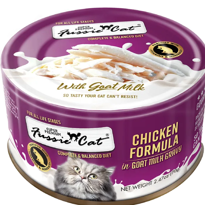 Fussie Cat Spr Premium Ckn in Goat Milk Gravy Case