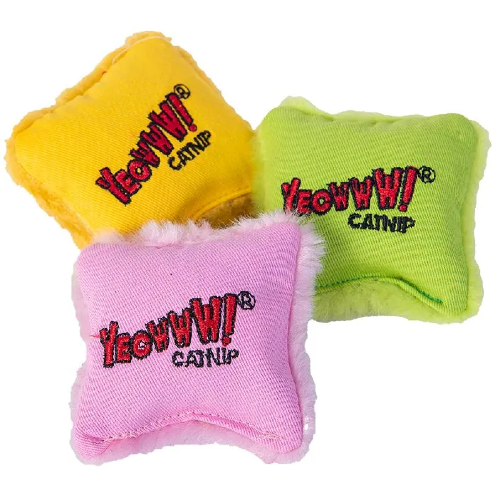 Yellow Pillow Cat Toy