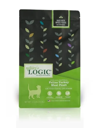 Nature's Logic Cat Turkey Meal Kibble 3.3 Lbs