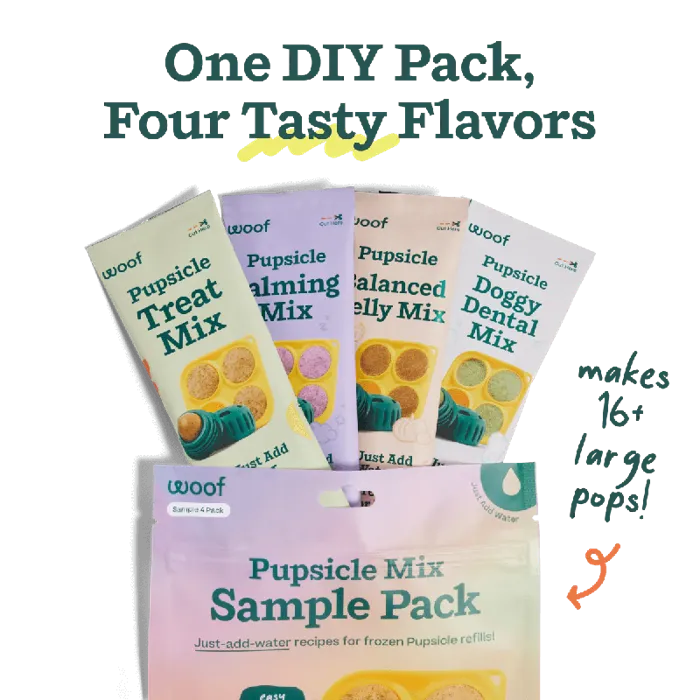 Woof Dog Pupscicle Treat Mix Variety Pack 5.5-oz
